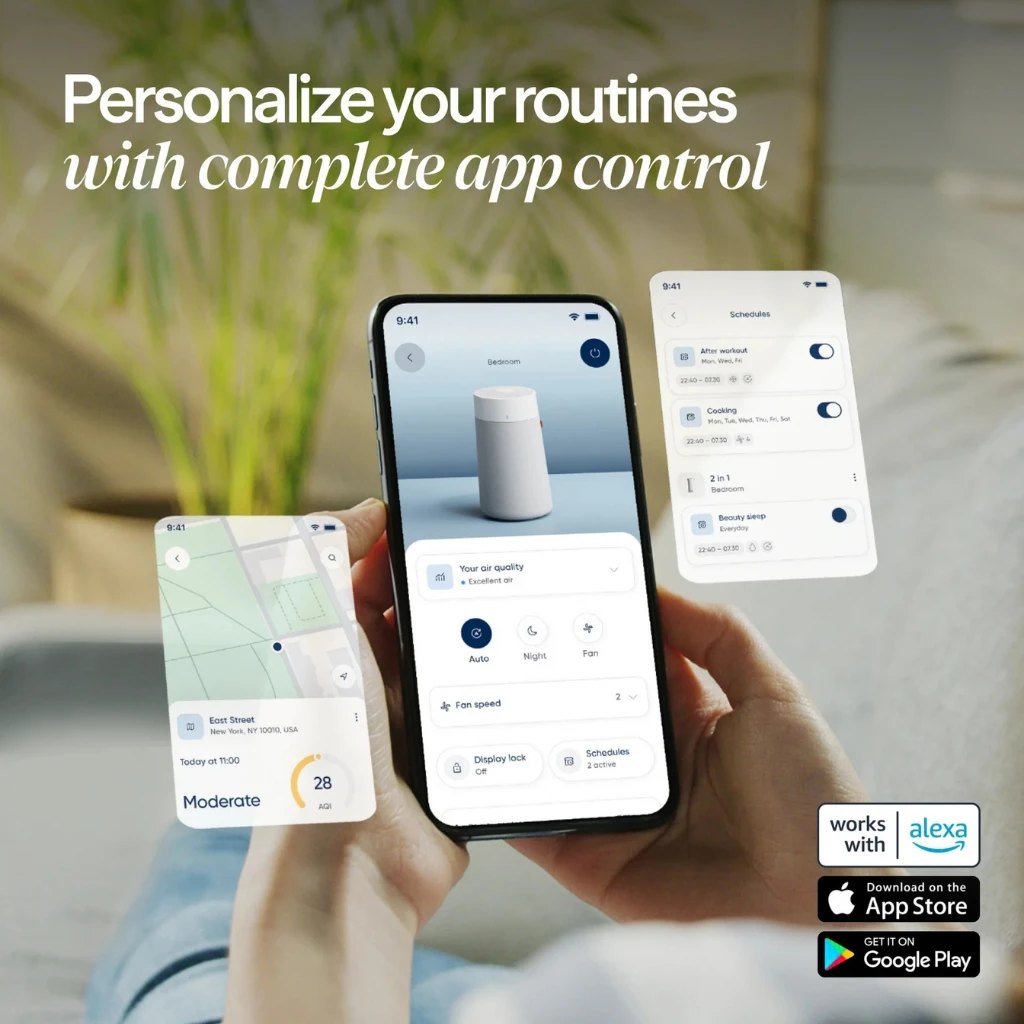 Personalize your routines with complete app control